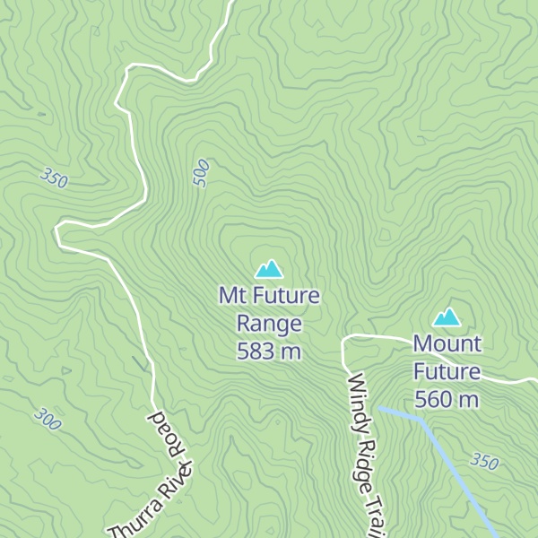 Map of Mt Future Range