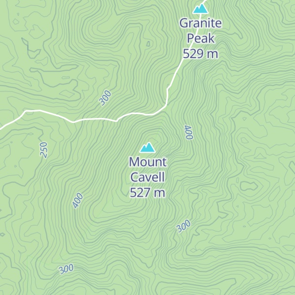 Map of Mount Cavell