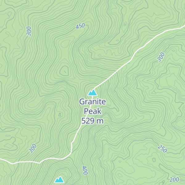 Map of Granite Peak