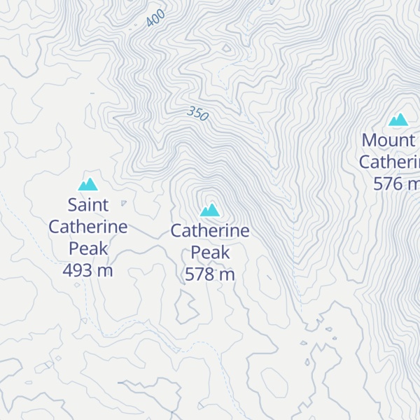 Map of Catherine Peak
