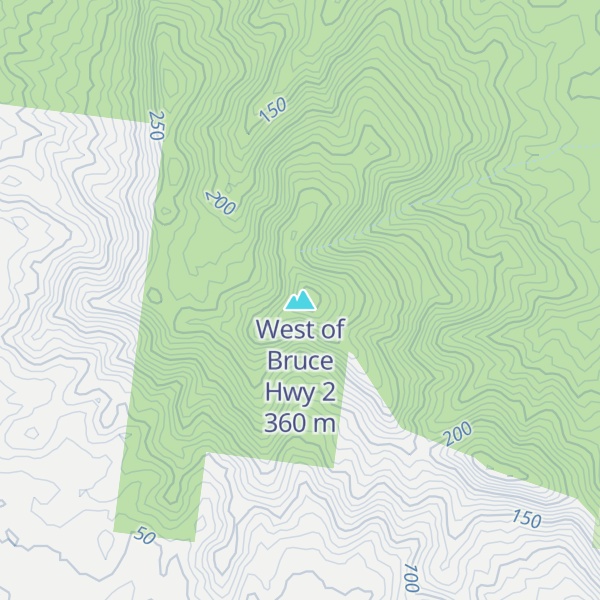 Map of West of Bruce Hwy 2