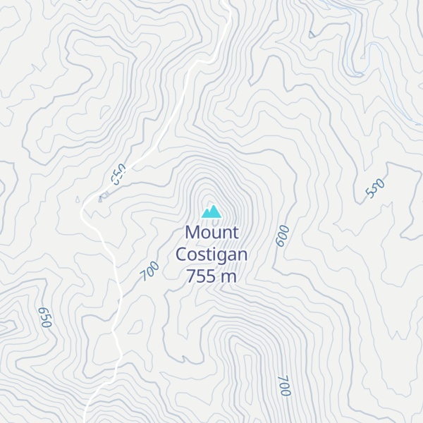 Map of Mount Costigan