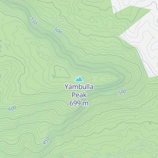Map of Yambulla Peak