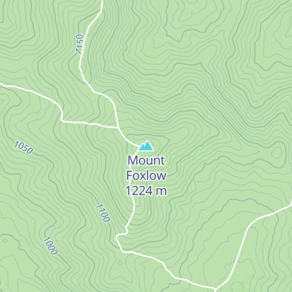 Map of Mount Foxlow