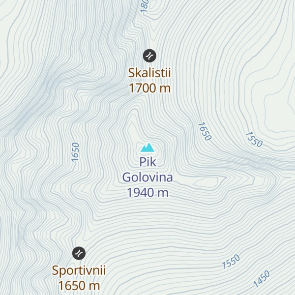 Map of Pik Golovina