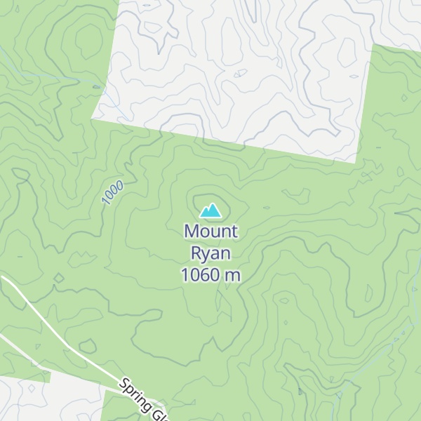 Map of Mount Ryan