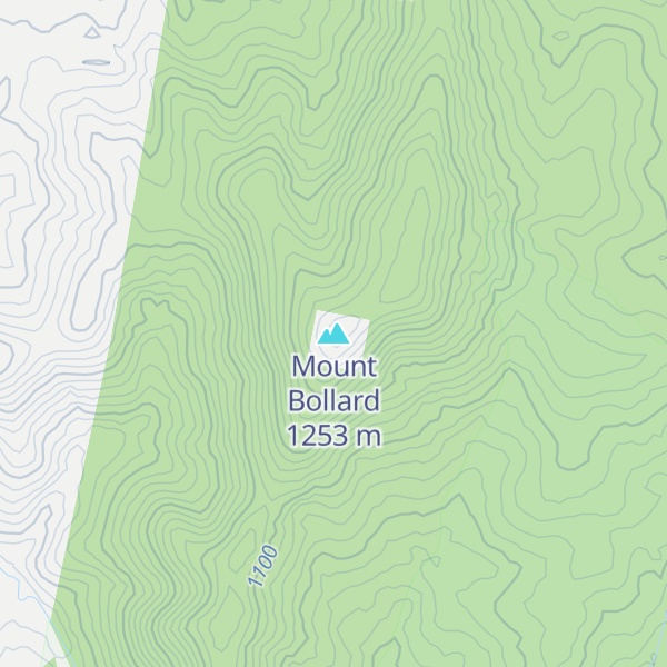 Map of Mount Bollard