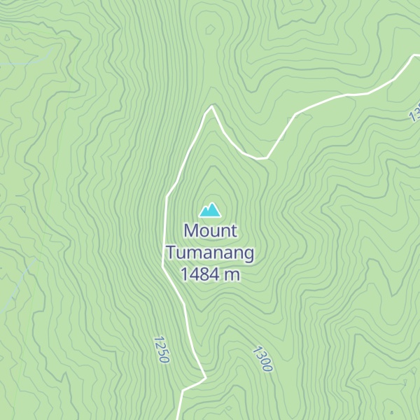 Map of Mount Tumanang