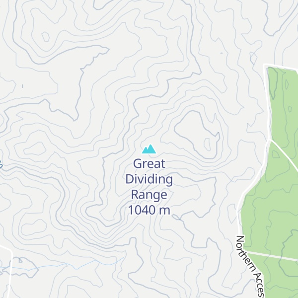 Map of Great Dividing Range