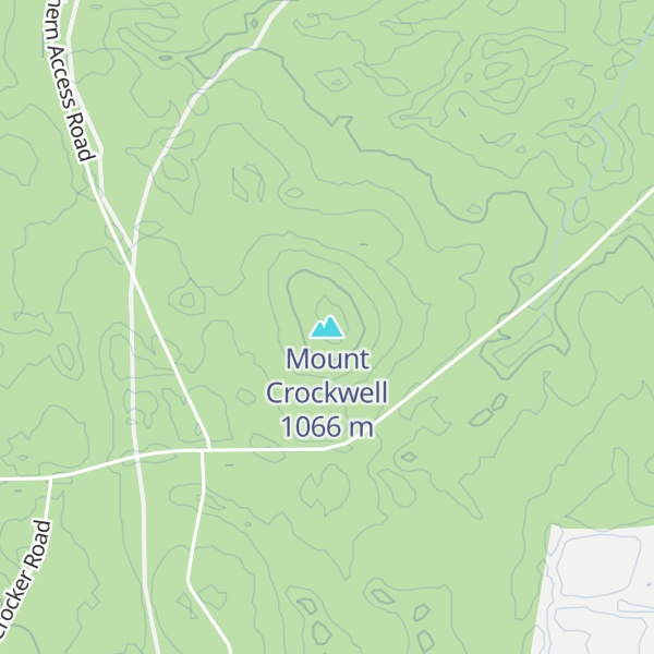 Map of Mount Crockwell