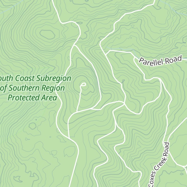 Map of Mount Cronin