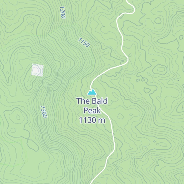 Map of The Bald Peak