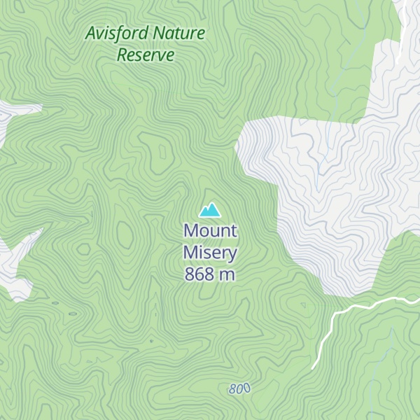 Map of Mount Misery