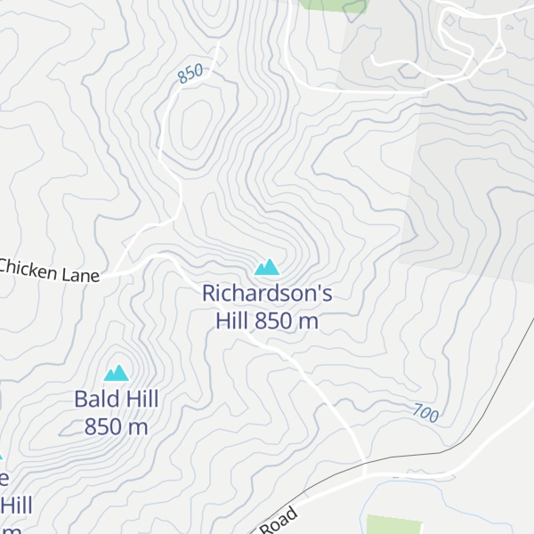 Map of Richardson's Hill
