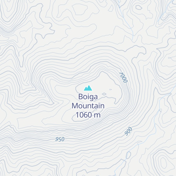 Map of Boiga Mountain