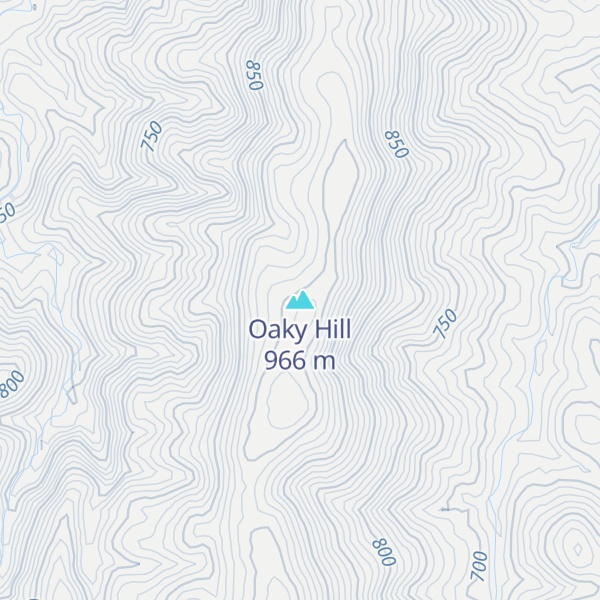 Map of Oaky Hill