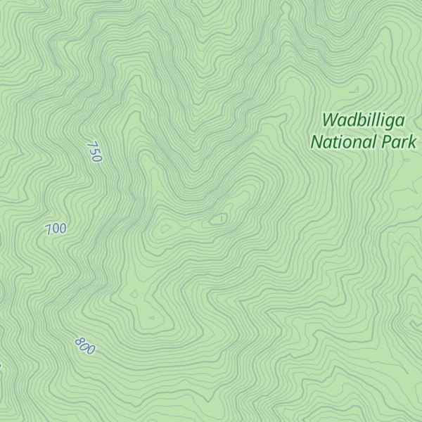 Map of Jillicambra Mountain
