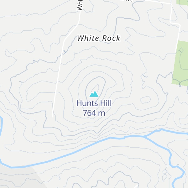 Map of Hunts Hill