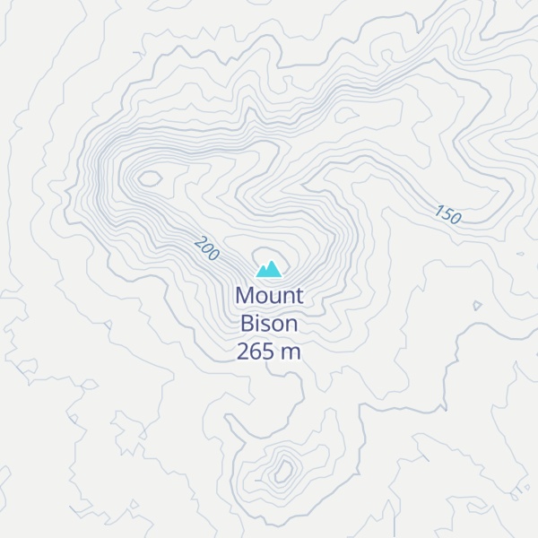 Map of Mount Bison