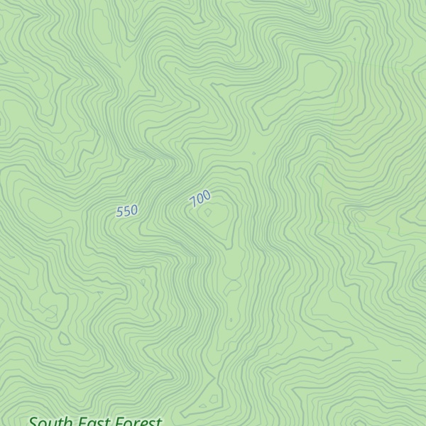 Map of Little Jingera Peaks