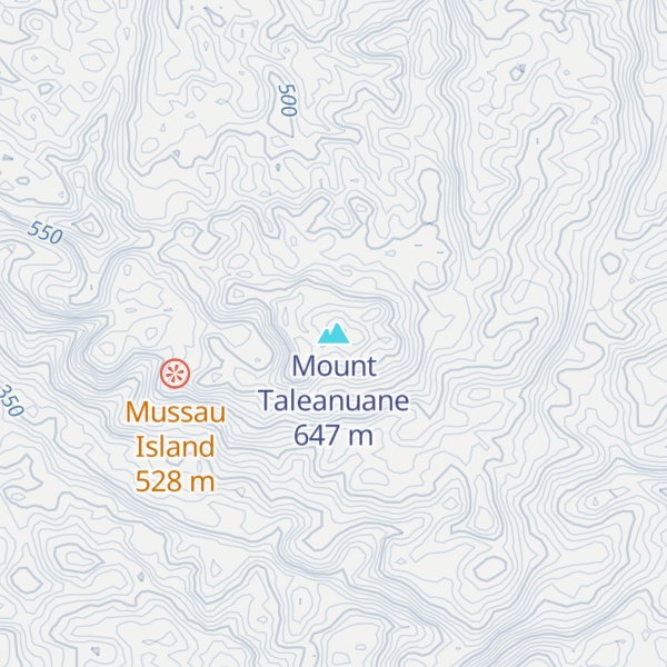 Map of Mount Taleanuane