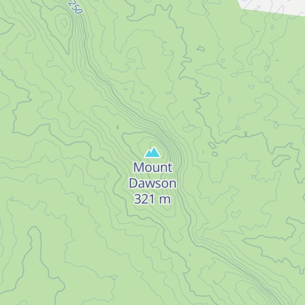 Map of Mount Dawson