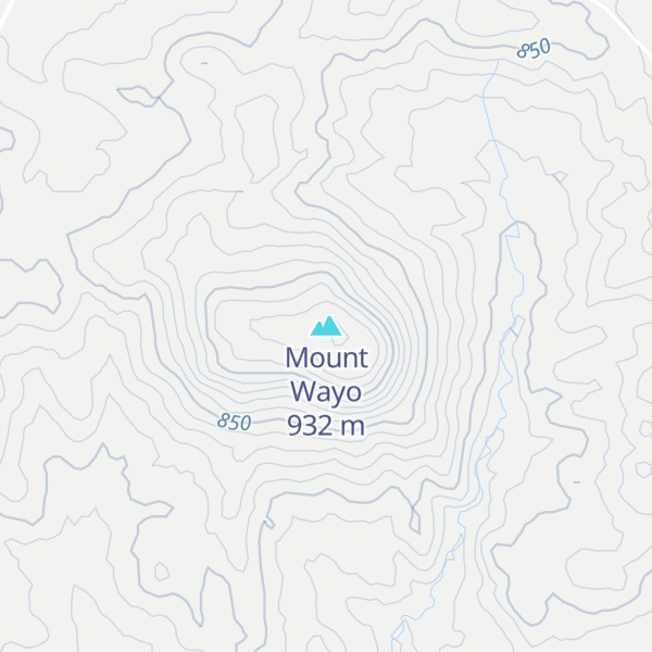 Map of Mount Wayo