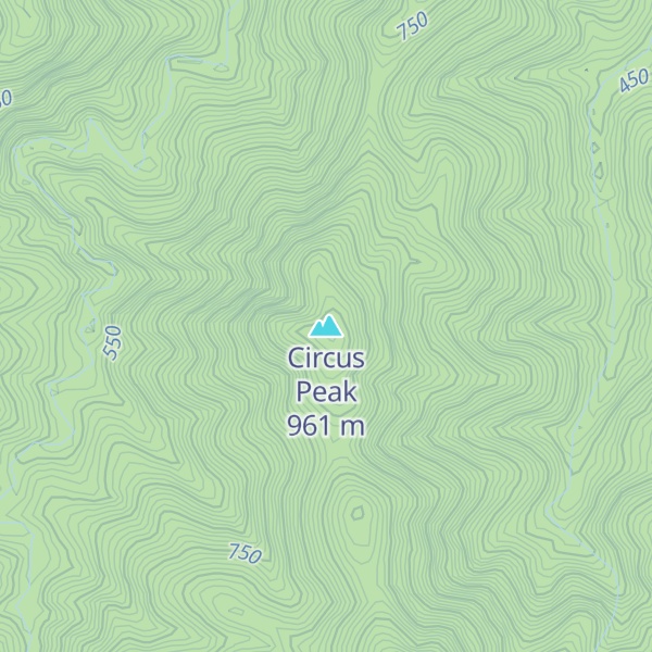 Map of Circus Peak