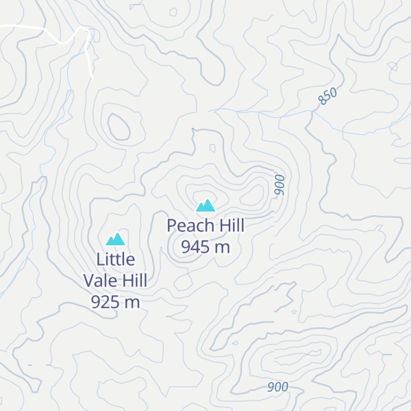 Map of Peach Hill