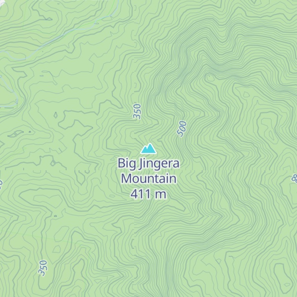 Map of Big Jingera Mountain