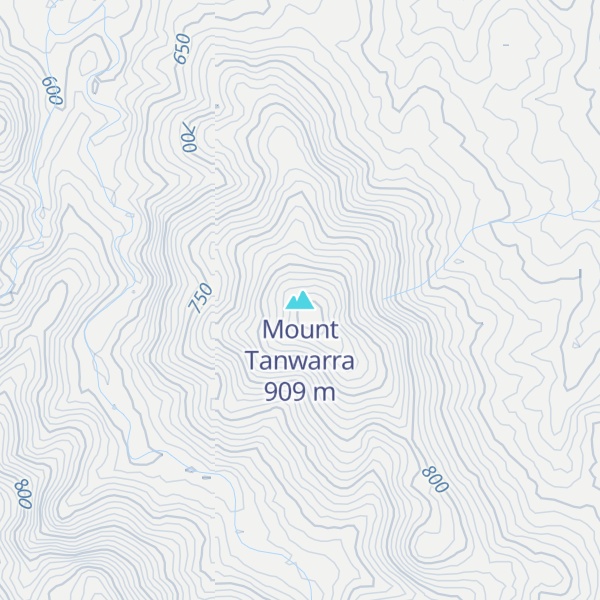 Map of Mount Tanwarra