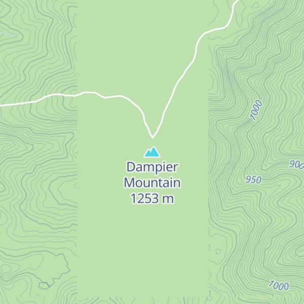 Map of Dampier Mountain