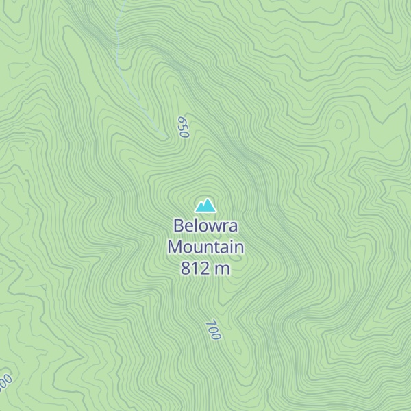 Map of Belowra Mountain
