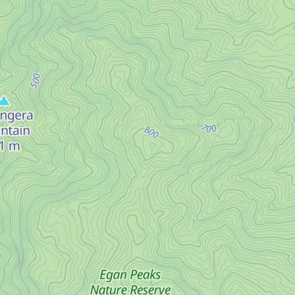 Map of Egan Peaks