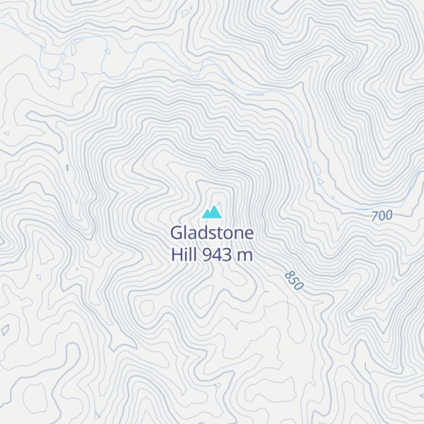 Map of Gladstone Hill