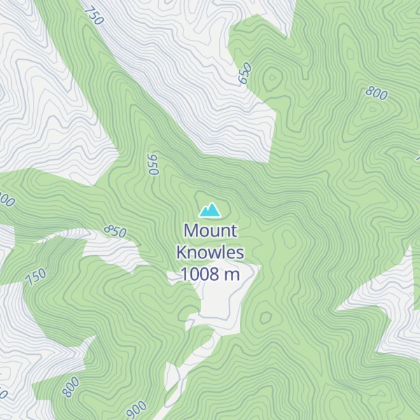 Map of Mount Knowles