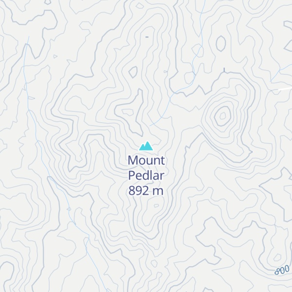 Map of Mount Pedlar