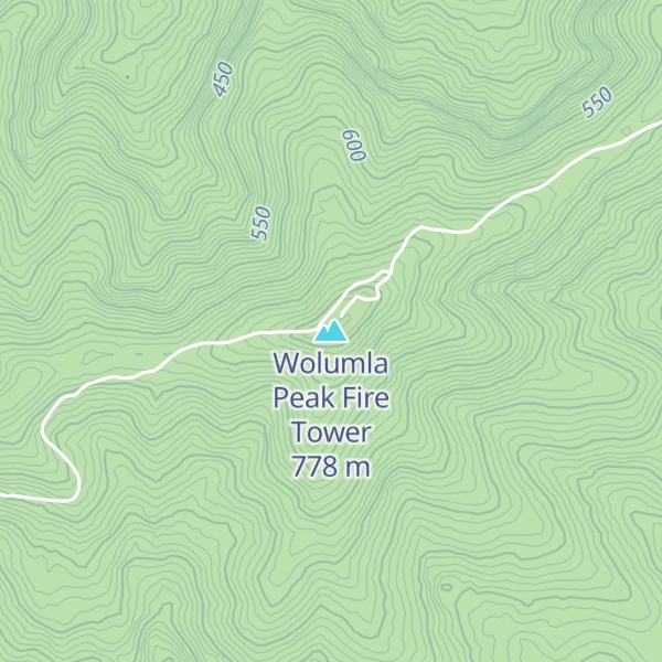 Map of Wolumla Peak Fire Tower