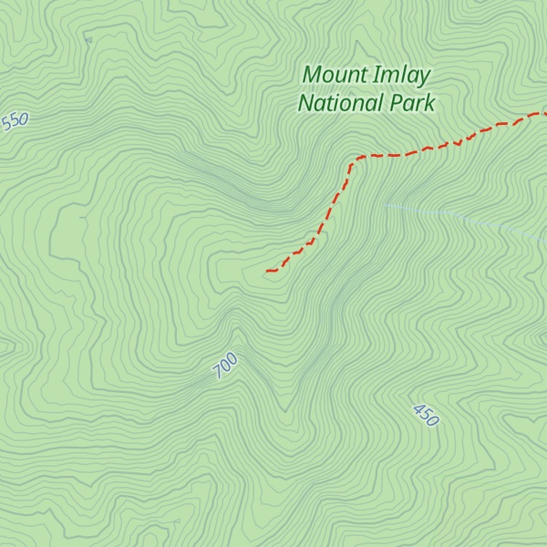 Map of Mount Imlay