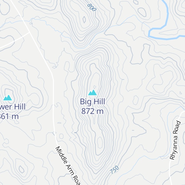 Map of Big Hill
