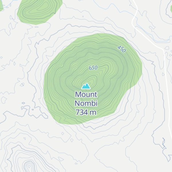 Map of Mount Nombi