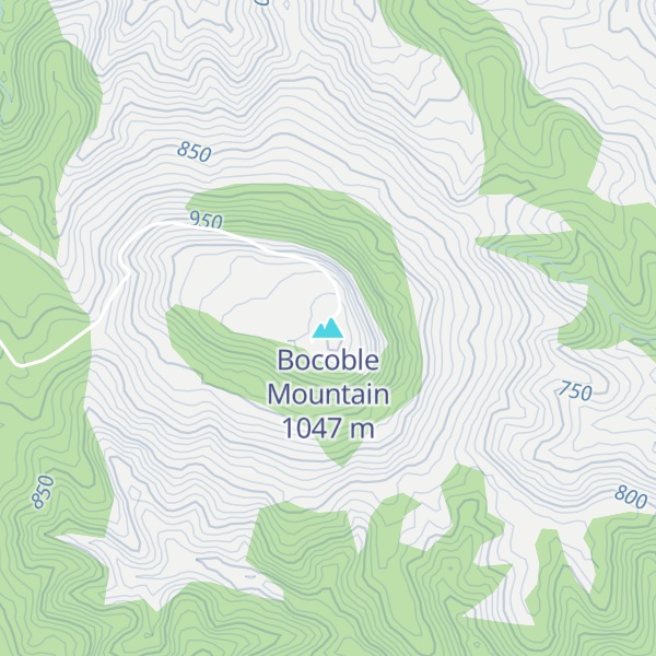 Map of Bocoble Mountain