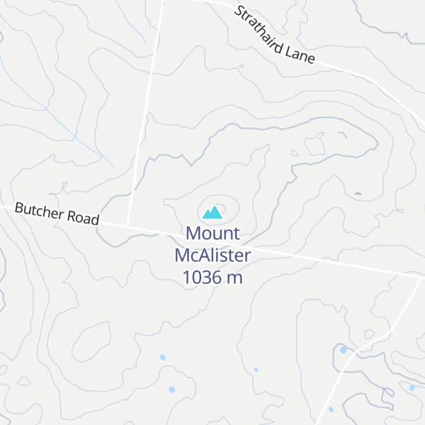 Map of Mount McAlister