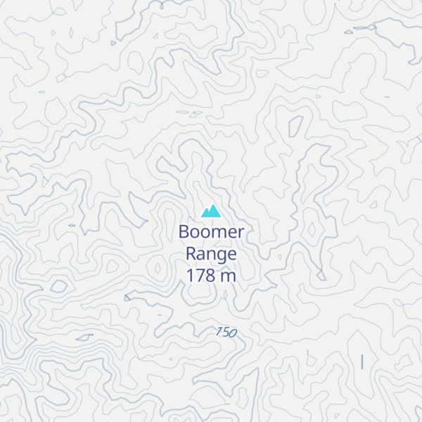 Map of Boomer Range