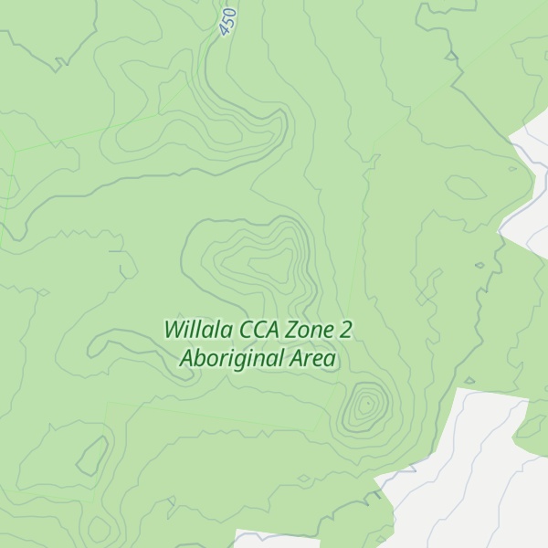 Map of Willalla Mountain