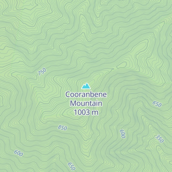 Map of Cooranbene Mountain