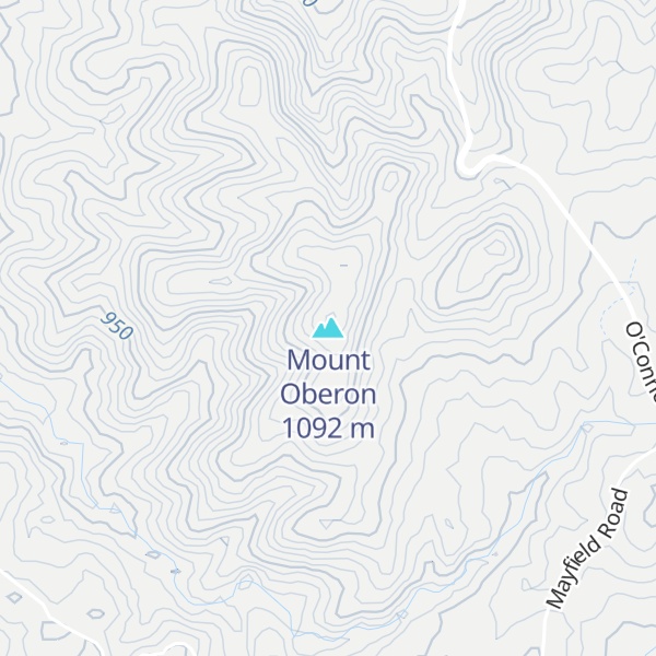 Map of Mount Oberon