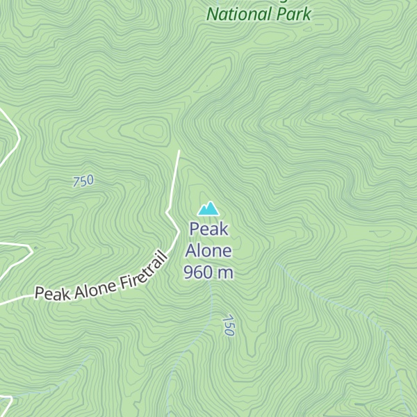 Map of Peak Alone