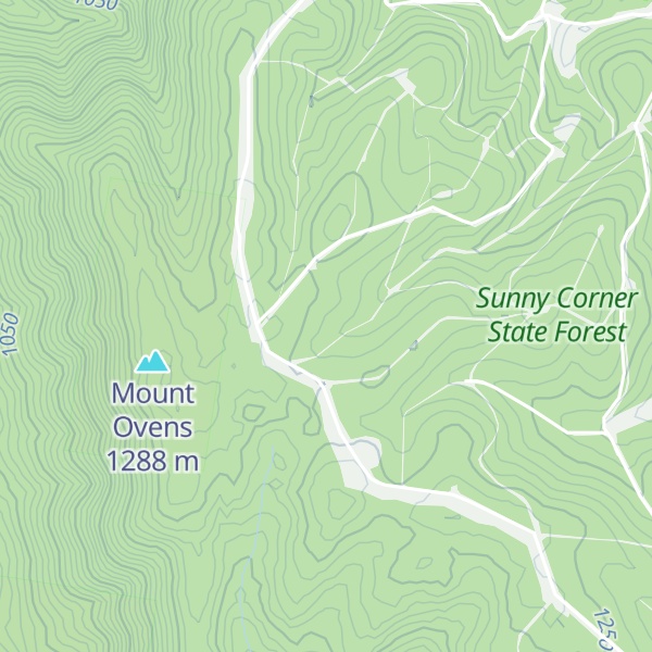 Map of Mt Ovens Range