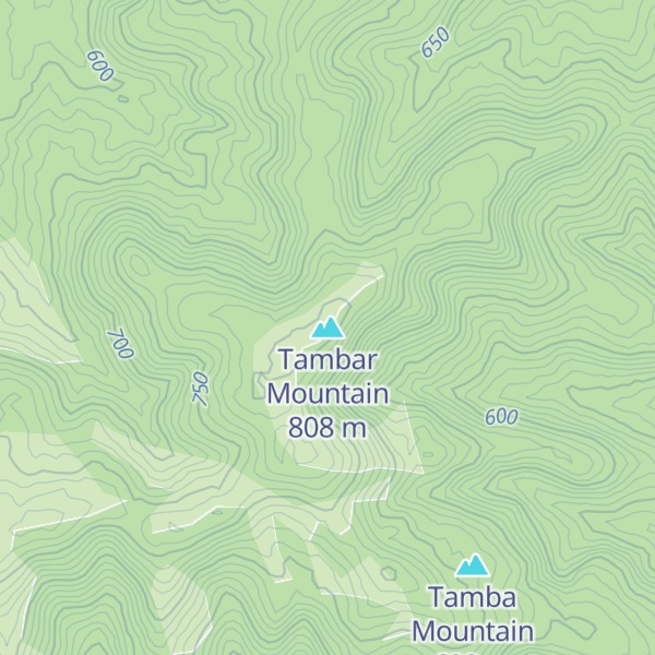 Map of Tambar Mountain